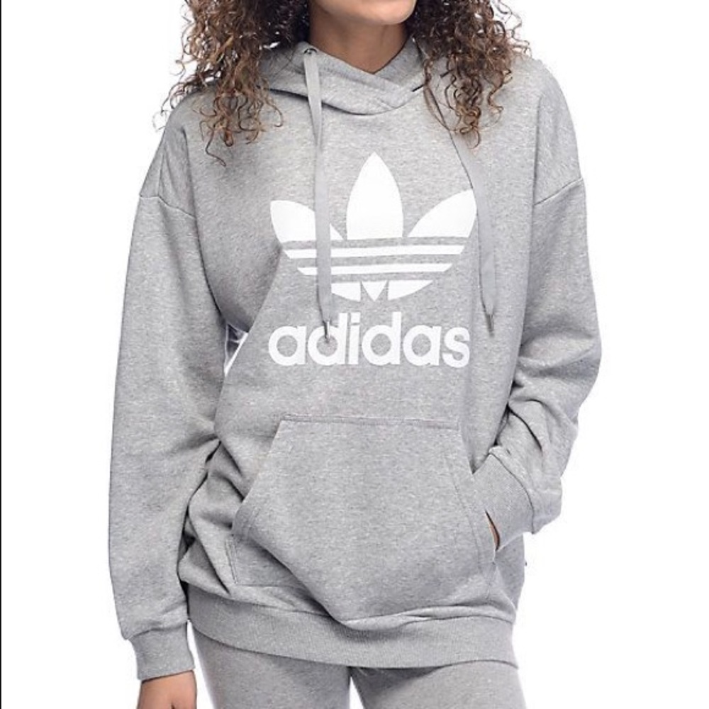 Adidas grey hoodie